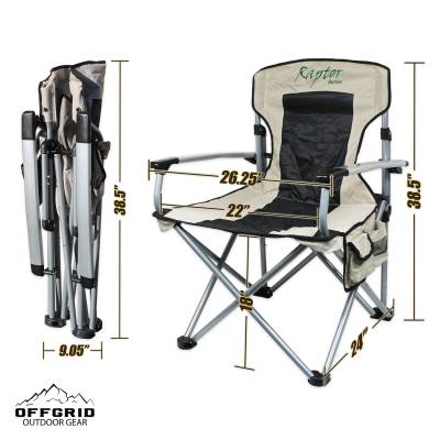 Raptor - Raptor 100000-130200 Heavy Duty Folding Camping Chair - Image 3