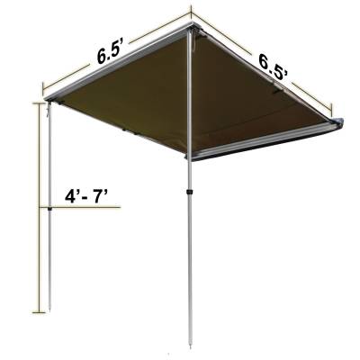Raptor 100000-000200 Retractable Roof Top Awning