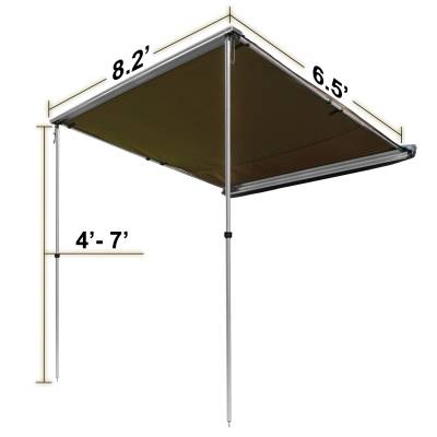 Raptor 100000-000300 Retractable Roof Top Awning
