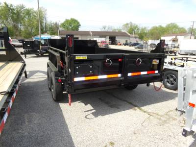 2023 Quality Steel & Aluminum 7x12 Low Profile Dump Trailer 12K Telescopic Ram