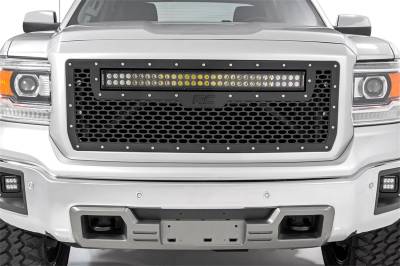 Rough Country - Rough Country 70190BDA Mesh Grille w/LED - Image 3