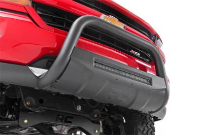 Rough Country - Rough Country B-T4060 Black Bull Bar w/ Integrated Black Series 20-inch LED Light Bar - Image 4