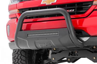Rough Country - Rough Country B-T4060 Black Bull Bar w/ Integrated Black Series 20-inch LED Light Bar - Image 5