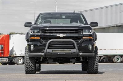 Rough Country - Rough Country B-C4071 Black Bull Bar w/ Integrated Black Series 20-inch LED Light Bar - Image 3