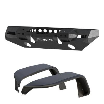 ARIES - ARIES 2082073 TrailChaser Front Bumper w/Fender Flares - Image 1