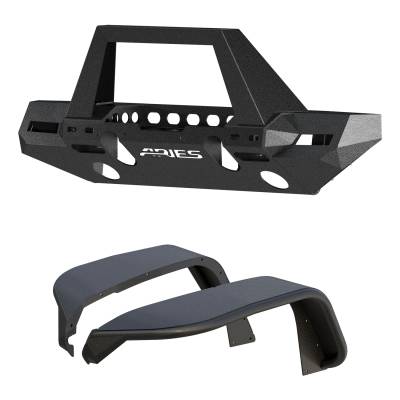 ARIES - ARIES 2082087 TrailChaser Front Bumper w/Fender Flares - Image 1