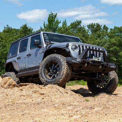 ARIES - ARIES 2082087 TrailChaser Front Bumper w/Fender Flares - Image 2