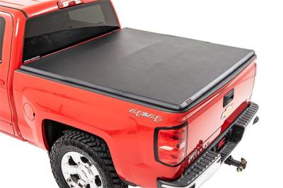 Rough Country - Rough Country 41207650 Soft Tri-Fold Tonneau Bed Cover - Image 2