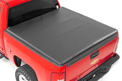 Rough Country - Rough Country 41207650 Soft Tri-Fold Tonneau Bed Cover - Image 4