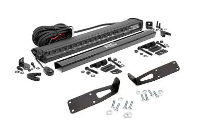 Rough Country - Rough Country 70568BL LED Light Bar Bumper Mounting Brackets - Image 1