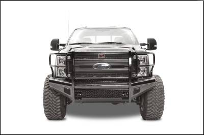 Fab Fours - Fab Fours FS17-S4160-1 Black Steel Front Ranch Bumper - Image 1
