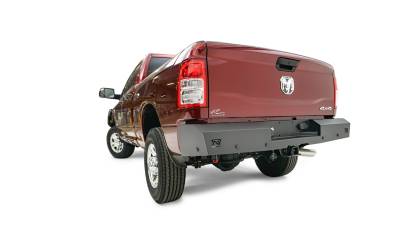 Fab Fours - Fab Fours DR19-RT4450-1 Red Steel Rear Bumper - Image 1