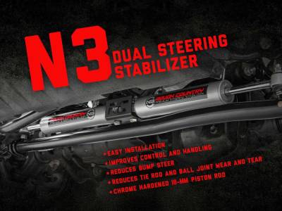 Rough Country - Rough Country 8733630 Steering Stabilizer - Image 2
