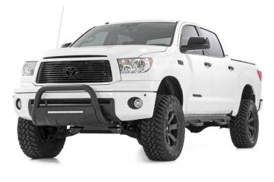 Rough Country - Rough Country B-T4071 Black Bull Bar w/ Integrated Black Series 20-inch LED Light Bar - Image 4