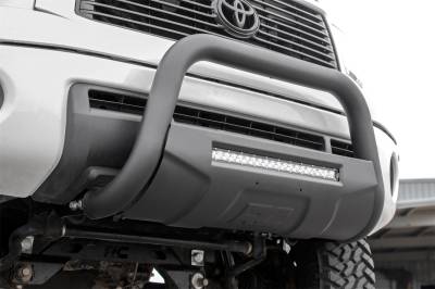 Rough Country - Rough Country B-T4071 Black Bull Bar w/ Integrated Black Series 20-inch LED Light Bar - Image 5