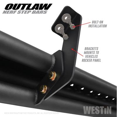 Westin - Westin 58-54135 Outlaw Nerf Step Bars - Image 6