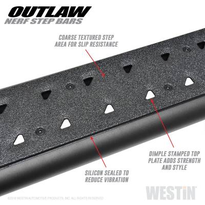 Westin - Westin 58-53945 Outlaw Nerf Step Bars - Image 5