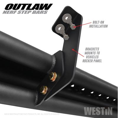 Westin - Westin 58-53945 Outlaw Nerf Step Bars - Image 6