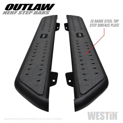 Westin - Westin 58-53935 Outlaw Nerf Step Bars - Image 2