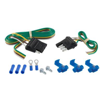 CURT 58305 4-Way Flat Connector Plug and Socket Kit