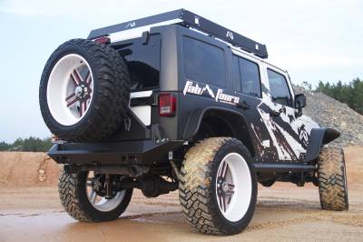 Fab Fours - Fab Fours JK07-Y1251-1 Heavy Duty Rear Bumper - Image 2