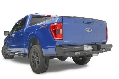 Fab Fours - Fab Fours FF21-T5050-1 Black Steel Rear Bumper - Image 2