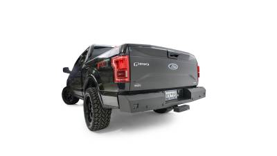 Fab Fours - Fab Fours FF15-RT3250-1 Red Steel Rear Bumper - Image 2