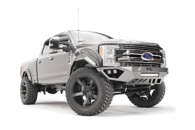 Fab Fours - Fab Fours FS17-V4161-B Open Fender Front Bumper - Image 4