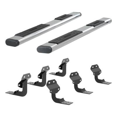 ARIES 4444027 The Standard 6 in. Oval Nerf Bar w/Mounting Brackets
