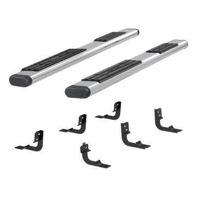 ARIES - ARIES 4444044 The Standard 6 in. Oval Nerf Bar w/Mounting Brackets - Image 1