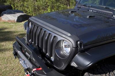 Auto Ventshade - Auto Ventshade 436148 Aeroskin II Hood Protector Textured Black - Image 6