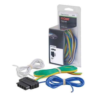 CURT - CURT 58531 5-Way Flat Connector Socket - Image 1