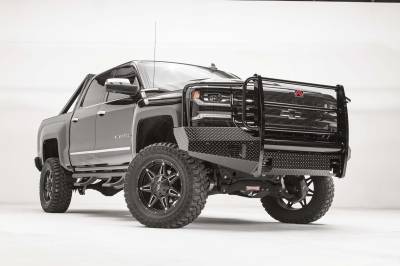 Fab Fours - Fab Fours CS16-K3860-1 Black Steel Front Bumper - Image 3