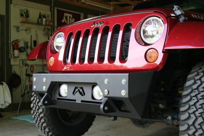 Fab Fours - Fab Fours JK07-B1855-B FMJ Stubby Winch Front Bumper - Image 2