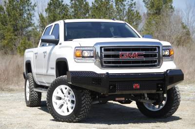 Fab Fours - Fab Fours GM07-K2161-1 Black Steel Front Ranch Bumper - Image 2