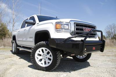 Fab Fours - Fab Fours GM07-K2162-1 Black Steel Front Ranch Bumper - Image 2