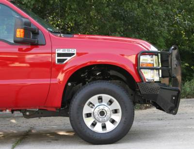 Fab Fours - Fab Fours FS08-S1960-1 Black Steel Front Ranch Bumper - Image 4