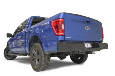 Fab Fours - Fab Fours FF21-RT5150-1 Red Steel Rear Bumper - Image 2