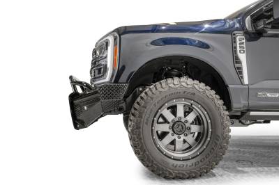 Fab Fours - Fab Fours FS23-S5962-1 Black Steel Front Bumper - Image 4