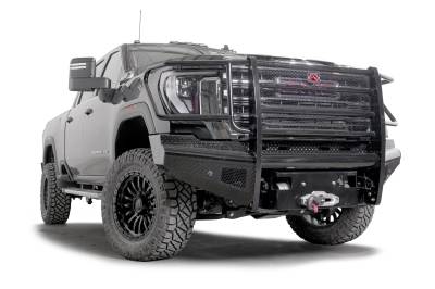 Fab Fours - Fab Fours GM24-S6260-1 Black Steel Front Bumper - Image 3