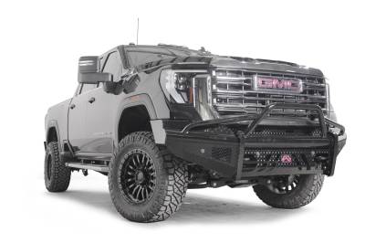 Fab Fours - Fab Fours GM24-S6262-1 Black Steel Front Bumper - Image 3