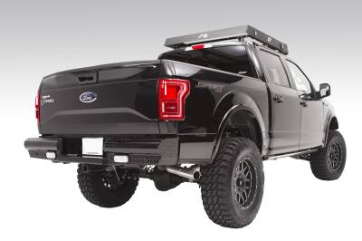 Fab Fours - Fab Fours FF15-T3250-1 Black Steel Ranch Rear Bumper - Image 2