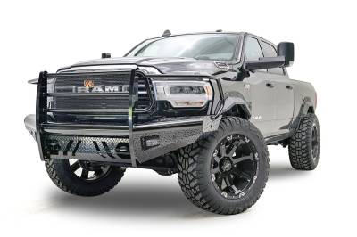 Fab Fours - Fab Fours DR19-S4460-1 Black Steel Front Bumper - Image 2