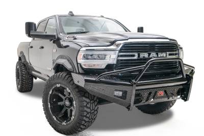 Fab Fours - Fab Fours DR19-S4462-1 Black Steel Front Bumper - Image 3