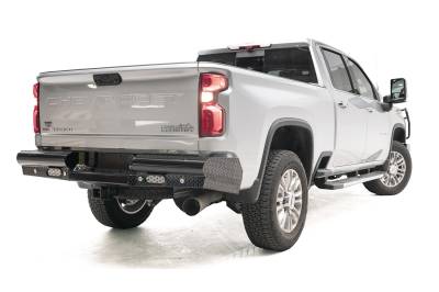 Fab Fours - Fab Fours CH20-T4950-1 Black Steel Ranch Rear Bumper - Image 3