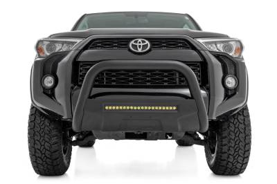 Rough Country - Rough Country B-T4081 Black Bull Bar w/ Integrated Black Series 20-inch LED Light Bar - Image 2