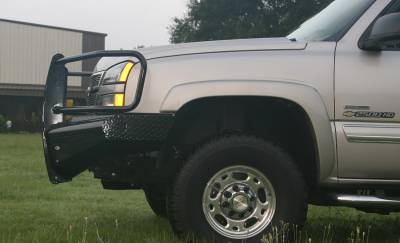 Fab Fours - Fab Fours CH05-S1360-1 Black Steel Front Ranch Bumper - Image 2