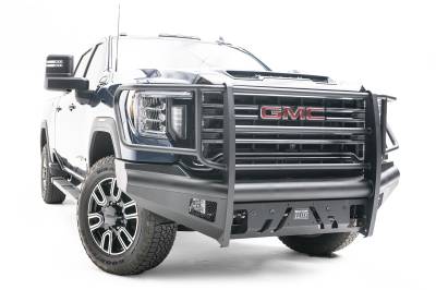 Fab Fours - Fab Fours GM20-Q5060-1 Black Steel Front Bumper - Image 2