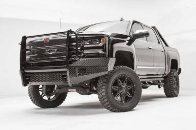 Fab Fours - Fab Fours CS16-K3860-1 Black Steel Front Bumper - Image 2