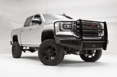 Fab Fours - Fab Fours GS16-K3960-1 Black Steel Front Bumper - Image 3